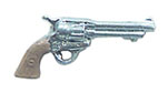 Dollhouse Miniature Western Handgun Chrome